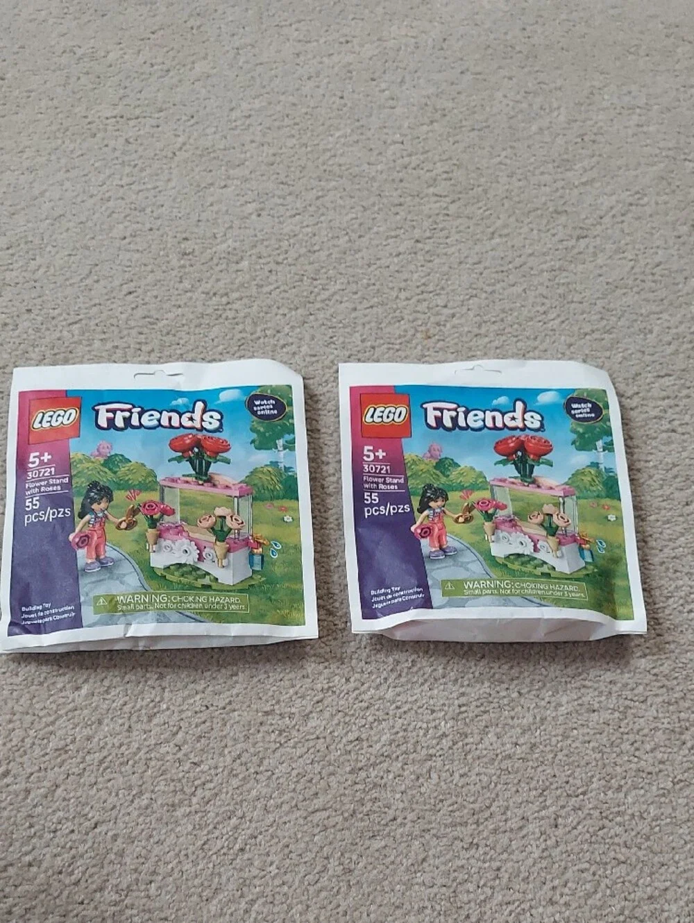 LEGO Friends Flower Stand Playset - Pink & Green